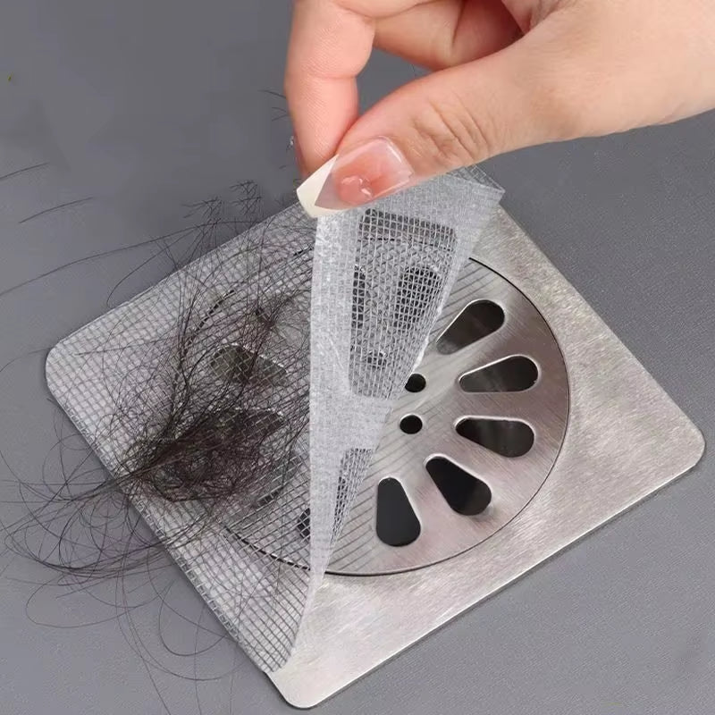 Anti-Clogging Drain Filter Patches - Disposable Floor Sink Strainers for Bathroom & Kitchen 