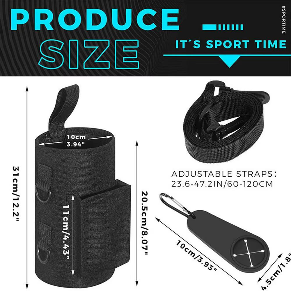 Portable Magnetic Water Bottle Holder with Non-Slip Sling - Stay Hydrated On-the-Go!