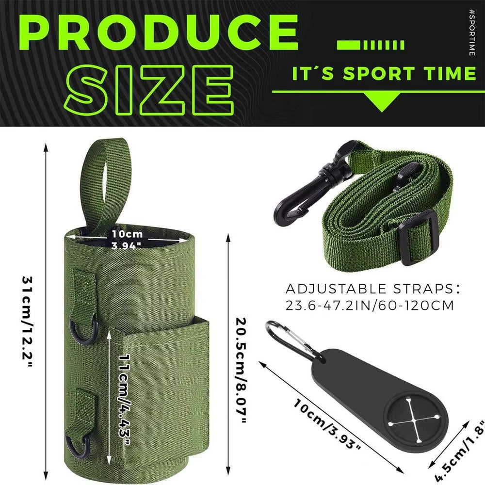 Portable Magnetic Water Bottle Holder with Non-Slip Sling - Stay Hydrated On-the-Go!