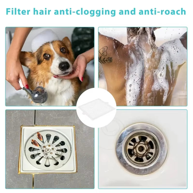 Anti-Clogging Drain Filter Patches - Disposable Floor Sink Strainers for Bathroom & Kitchen 