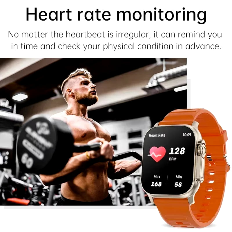 All-in-One Bluetooth Smart Watch - Call, Message Alert, Heart Rate & Fitness Tracker for Android/ iOS
