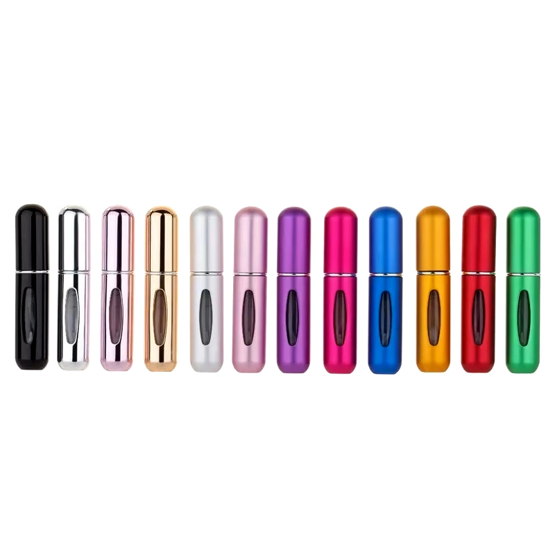Elegant Refillable Perfume Atomizer - Pocket-Sized Spray for On-the-Go Freshness